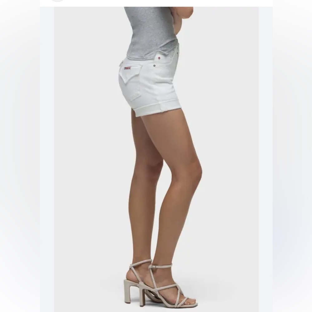 Hudson Croxley Mid Thigh Short - White - Size 24 - Picture 2 of 11